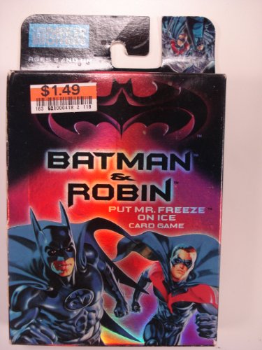  Batman & Robin Put Mr. Freeze on Ice Card Game Parker Brothers 1997
