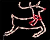 17" Lighted Reindeer Christmas Window Silhouette Decoration