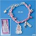 Spielwaren : Armband Diddlina 3706_A Schutzengel Motiv in Pink versilbert / nickelfrei