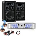 Party Musikanlage PA Lautsprecher 1800W Verst&auml;rker DJ-697