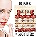 Cut-Nic 4 Hole Cigarette Filters 10 Packs for Cigarette Smokers (300 Filters Total)
