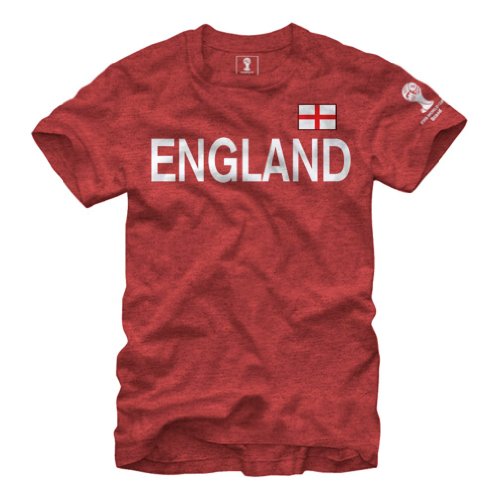 Fifa Mens World Cup 2014 England National Team Bold Across T-Shirt