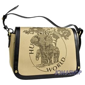 Hunting World Elephant Design Messenger Bag 3633CH