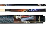 Players Artistic Grim Reaper and Flaming Eight Ball Pool Cue (D-S8BM)