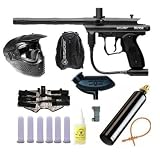 Spyder Victor Paintball Gun - Digi Black/Brown 6+1 - 9oz PRO Set