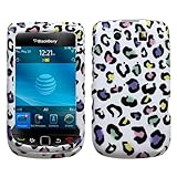 Hard Cover Case Skin Protector for Blackberry Torch 4G 9810 - Colorful Leop ....