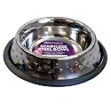 Dorado Stainless Steel Dog Bowl - Embossed Dots - 1 Cup