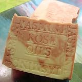 French Jasmine Soap with Rose Oil and Shea Butter ~ Natural Handcrafted...