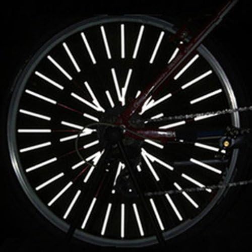 12Pcs Bike Bicycle Wheel Spoke Reflector Reflective Mount Clip Tube.
