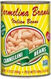 Carmelina Brands Italian Cannellini Beans, White Beans, 14.28 Ounce (Pack of 12)