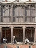 Photo Jigsaw 17x12 (43x30cm) Three old men watch the world go by on a street in Bhaktapur from Robert Harding