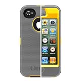 Otterbox Defender Series Hybrid Case & Holster for iPhone 4 & 4S  - Retail Packaging - Sun Yellow/Gunmetal Grey