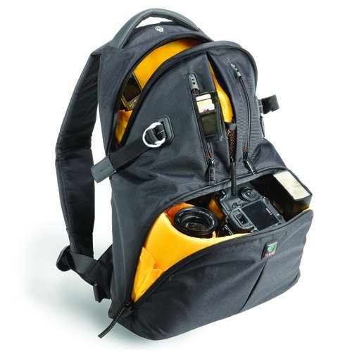 Kata KT DR-465-BR Digital Rucksack for 2 Digital SLRs with Mounted Lens - 3-4 Lenses - Flash - Accessories and Personal Gear (Black Red)