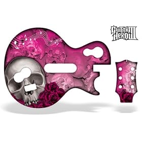Guitar Hero 3 Faceplate Skin for Xbox 360 / PS3 - Pink Skulls