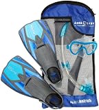Aqua Lung Uni Maske & Schnorchel & Flosse Set- Flexar Travel Midi, aqua/blue, XS/S, 109890