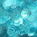 10mm Flat Round SEQUIN PAILLETTES ~ Transparent Light AQUA BLUE ~ Loose sequins for embroidery, brid