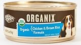 Organix Organic Chicken and Brown Rice Canned Canine Formula Dog Food, 5.5-Ounce Cans (Pack of 24)
