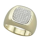 14K Yellow Gold 1/4 ct. Diamond Men's Ring