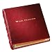 Wine Dossier, Genuine Calfskin Leather, Tabbed Pages, Garnet