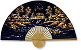 Large 60 Folding Wall Fan -- Guilded Morning -- Original Hand-painted