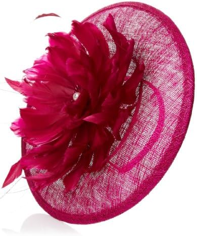 Accessorize Womens Ascot Statement Feather Flower Disc