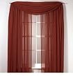 2 Piece Solid Brick Sheer Window Curtains/drape/panels/treatment 60w X 84l