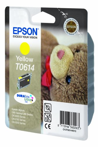 Epson Original T061440  Yellow Ink Cartridge for Stylus D68/D88/DX3800/DX4200/DX4800 (Teddy)