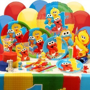 Sesame Street Babies First Birthday Deluxe Birthday Party Kit [Toy]
