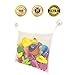 White Bath Toy Organizer Storage for Bathroom with The Strongest Suction Cups
