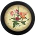 Precision MSF Radio controlled 28cm metal black antique finish wall clock with floral dial