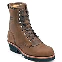 Men's Chippewa Waterproof Lace-Up Goodyear Leather Logger 8" Work Boots