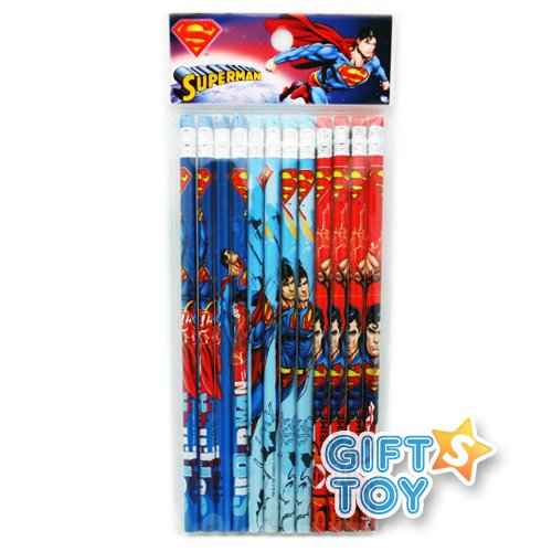  DC Comics Superman Wood Pencils (12pcs)