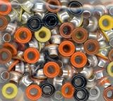 EyeLets Etc 1/8 Inch Round Top Painted Eyelets Earth Color Assortment, Pack of 100