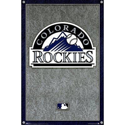 (24x36) Colorado Rockies (New Logo) Sports Poster Print