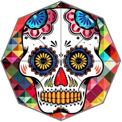 2016 Cool Style skull Custom 43.5 Inch Forable High Quality Compact Rain Sun Umbrella!!