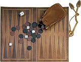 Mulholland Backgammon All Leather Travel Games