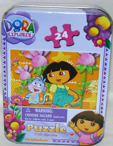Dora the Explorer 24-Piece Jigsaw Puzzle in a Tin Dora and Boots Talking Dora the Explorer 24-Piece Jigsaw Puzzle in a Tin Dora and Boots Talking