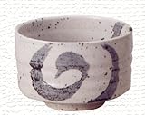 白釉渦絵抹茶碗　【信楽焼　抹茶茶碗】