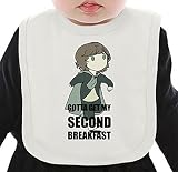 My Second Breakfast ネクタイを有する有機ビブ Medium