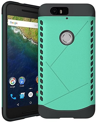 Nexus 6P Case, Geekee Hybrid Dual Layer Armor Cover Case with Corner Cushioned Protective Case Bumper Cover for Huawei Nexus 6P 5.7" (2015) (Green)