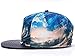 LATUD Men Hip Hop All Over 3D Tornado Print Flat Panel Flex Fit Snapback Cap Hat, Tornado, One Size