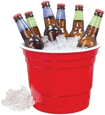 Carson Home Accents Original Rednek Party Bucket, 10-Inch Diameter by 8-Inch High