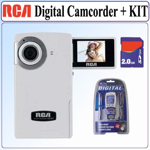 Cheap RCA EZ201 Small Wonder 60 Minute Point-and-Shoot Camcorder + Accessory Kit