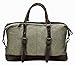 Oversized Leather Canvas Duffel Tote Weekender Travel Shoulder Handbag Gift Idea