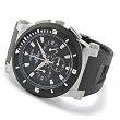 Adee Kaye Mens Large Diver Chronograph Watch w/ Black Dial