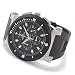 Adee Kaye Mens Large Diver Chronograph Watch w/ Black Dial
