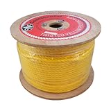 CWC 300075 3/8 Inch Poly Pro Yellow Rope 600 Feet Long