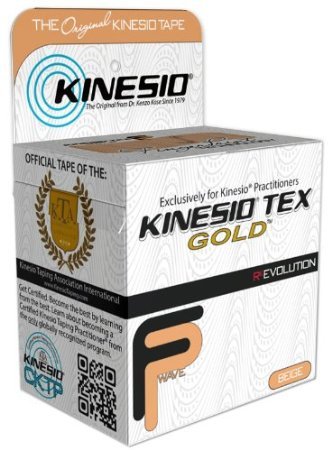 Kinesio Tex Gold Wave, Latex-Free, Water-Resistant - Beige 6 PACK, 2