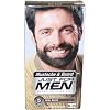 Just for Men Brush-In Color Gel for Mustache & Beard, Real Black M-55, 1 kit, Packaging May Vary (Pack of 3)