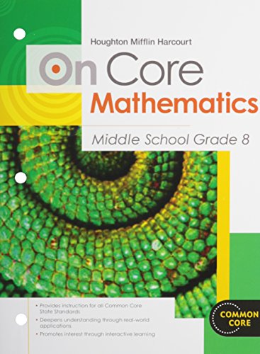 houghton mifflin harcourt on core mathematics student worktext grade 8 2012